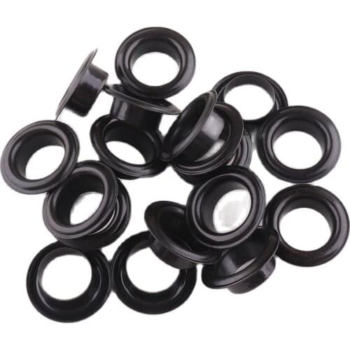 100 sets black 5*16mm Metal Eyelets Grommets for Leather Craft DIY Scrapbooking Shoes Fashion Practical Accessories Sewing Craft
