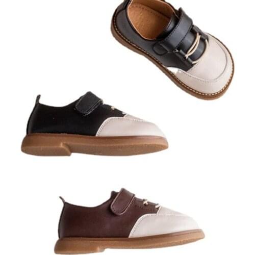 CMSOLO Leather Shoes Kids Material New Fashion Spring Autumn Kids Baby Leather Shoes Flat Heel Comfortable Toddlers Leather Shoe