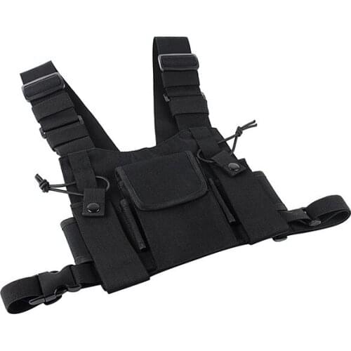 Two way radio Universal chest pocket pack backpack handset radio Holder Bag for GP340 CP040 BF UV-5R 888S ham radio protect case