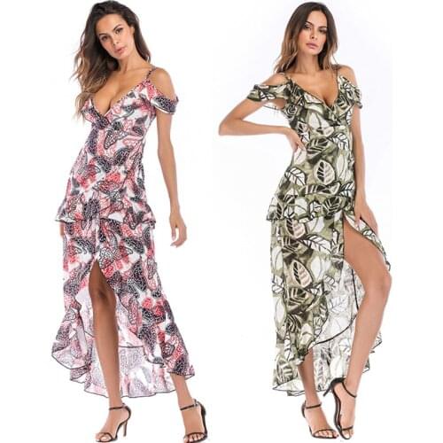 European And American Sexy Chiffon Irregular Suspender Fairy Skirt In Summer