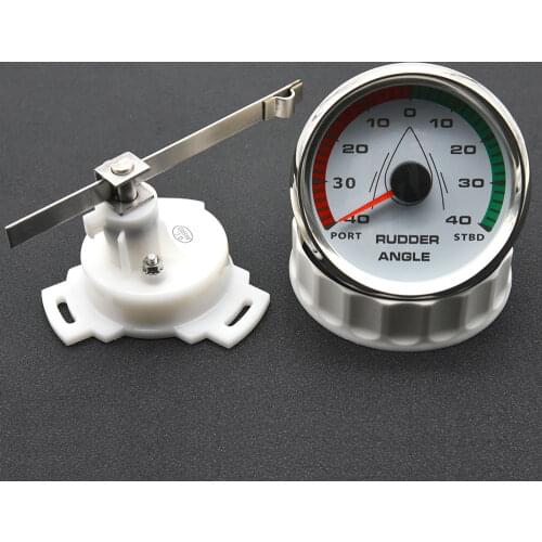Pack of 1 Rudder Angle Indicator 85mm Sailing Boat Rudder Angle Indicator Gauge for Autopilot Chart plotter 0-190ohm with Sensor