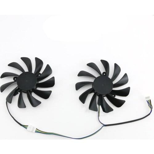 Graphics Card fan Cooler Cooling Fan for DATALAND RX 590 RX 580 Red Devil PLD10015B12H Part