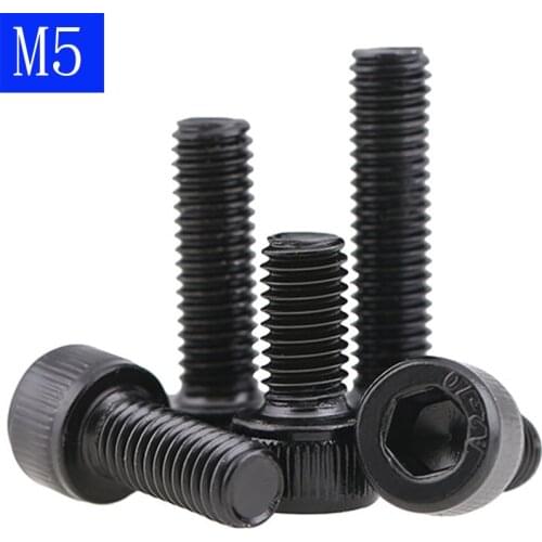 M5 - 0.8 5mm Black 304 Stainless Steel Socket Head Caps Screws Metric bolts DIN 912 / ISO 4762