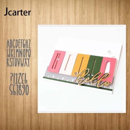 2020 New Arrival Letters Number Symbol Metal Cutting Dies Embossing for Scrapbooking Stencil Craft Cut Dies For DIY Card Hand