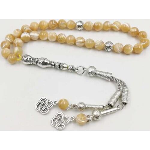 New SEA shell Tasbih eid gift Muslim bracelets 33 prayer beads RAMADAN Arab jewelry tespih islam women fashion accessories