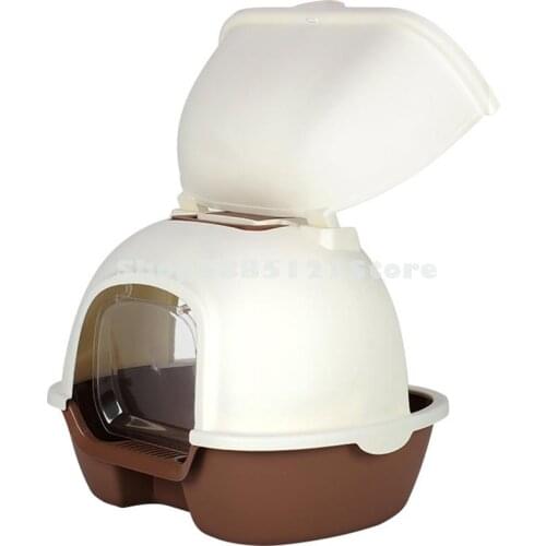 Cat Litter Pan Fully Enclosed Large Anti Splash Toilet Closed Cat Supplies Deodorant Cat Litter Pan Sand Table Cat Excrement Bas