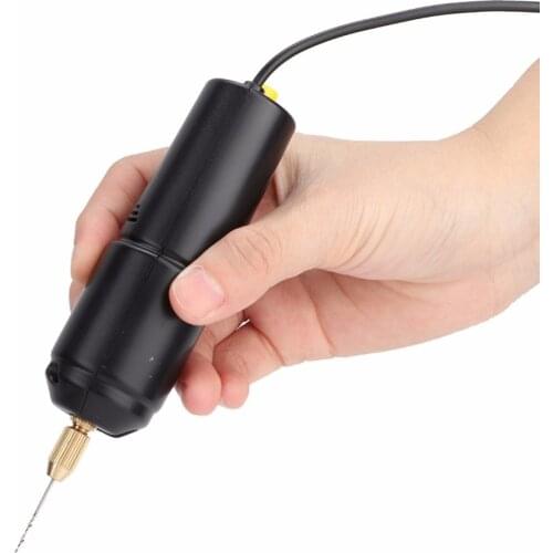Portable Mini Small Electric Drills Handheld Micro USB Drill with 3pc Bits DC 5V High Quality