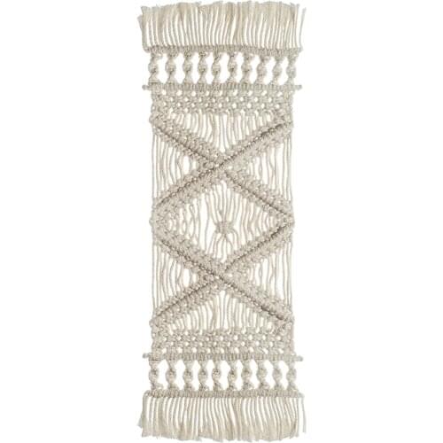 Macrame Placemat Table Runners Bohemia Tablecloth Table Mat Handmade Cotton Braid Non-slip Insulation Mats For Kitchen present