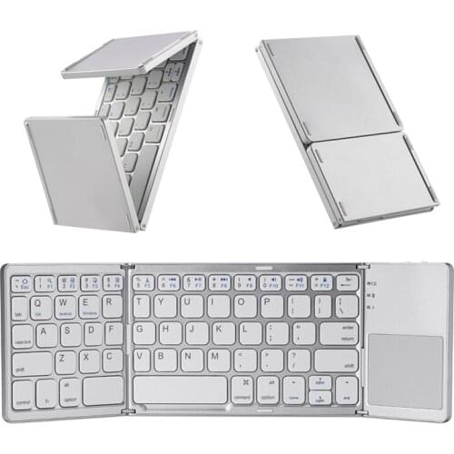 Mini Foldable Wireless Bluetooth Keyboard With Touchpad For Lenovo Tab P10 E10 M10 HD M8 M10 Plus Yoga Book Tab 5 10.1 Tablet PC