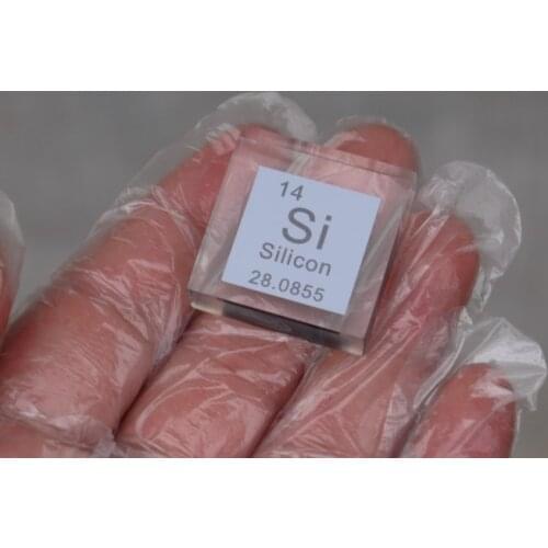 Resin casting Monocrystalline silicon Ultra-pure intrinsically undoped Si greater than or equal to 11N periodic table square pie