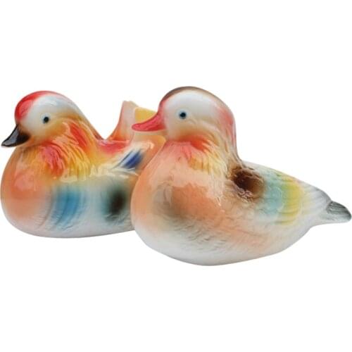 Modern DecorationCeramic Mandarin Duck Home Furnishing Chinese Ancient Ceramic Crafts Creative Wedding Gifts Couple