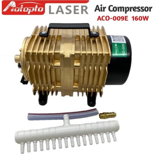 ACO-009E 160W Air Compressor Electrical Magnetic Air Pump for CO2 Laser Engraving Cutting Machine