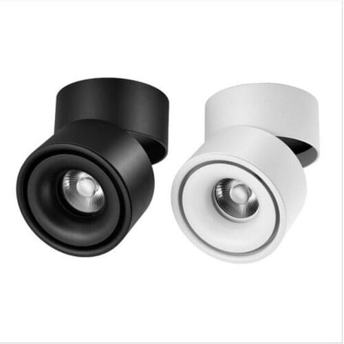 High Power 10W 15W 20W COB LED Surface Mounted Ceiling Lamp Foldable 360 Degree Rotatable LED Downlight Background Spot Light