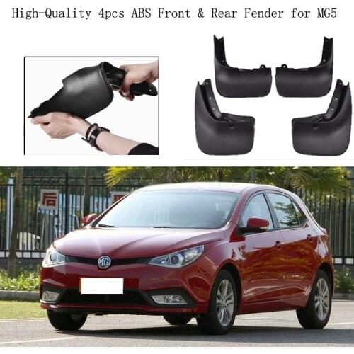 High-Quality 4pcs ABS Front & Rear Fender for MG5 Car Mud Flaps Splash Guard Mudguard Mudflaps Accessories