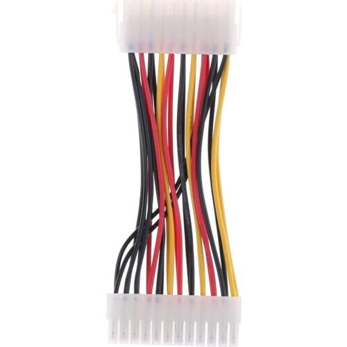 1Pc Plastic 20 Pin to 24 Pin Connector Adapter Cable 14cm 20-Pin Male To 24-Pin Female Adapter Cable for ATX PSU to Mini HP