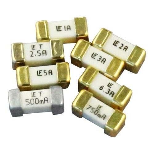 10PCS LF Surface Mount Fuse SMD Fast Acting 500mA 750mA 1A 1.6A 2A 2.5A 3A 5A 6.3A For Inkjet Printer Board