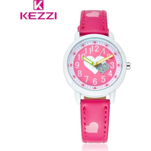 Kezzi Children Watch Kids Cartoon Leather Strap Watches Waterproof Quartz Wristwatch Fashion Girl Clock Infantil reloj