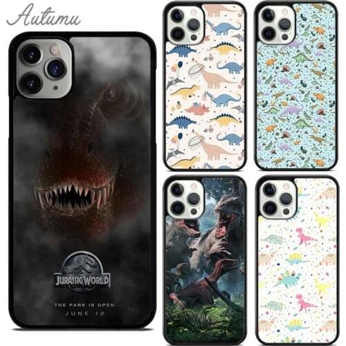 Dinosaur T Rex Triceratops Phone Case for iPhone 11 12 Pro Max mini X XR XS SE 2020 5 6S 7 8 Plus Samsung Galaxy S8 S9 S10 Cover