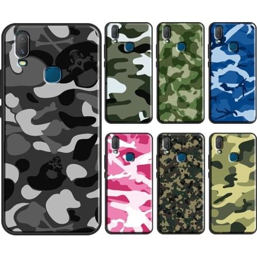 Military Camouflage Camo Pattern Case For Vivo Y91C Y1S Y11S Y12 Y17 Y20 Y30 Y50 Y81 S1 V11 V17 Neo V20 SE Y11 2019 Cover