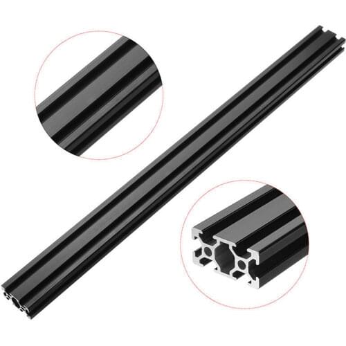 500mm CNC 3D Printer Parts Aluminum Profile Extrusion 2040 European Standard Anodized Rail Linear Frame Black Customizable