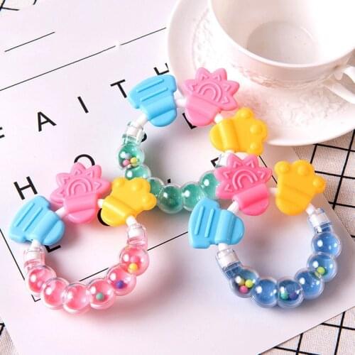 Baby Molar Silicone Teether Soft Silica Gel Rattle Toys Newborn Chews Food Grade Safety Feeder Bite Infant Training Bed Toy