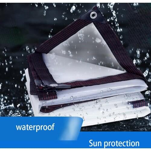 Plastic PE Film Transparent Rainproof Cloth Tarpaulin Thickened outdoor insulation and windshield cloth Pet House Keep Warm