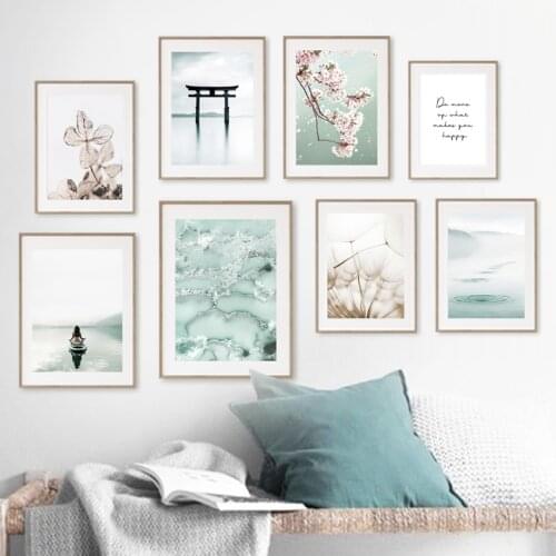 Beach Bridge Dandelion Aloe Quote Sakura Wall Art Canvas Painting Nordic Posters And Prints Wall Pictures For Living Room Decor