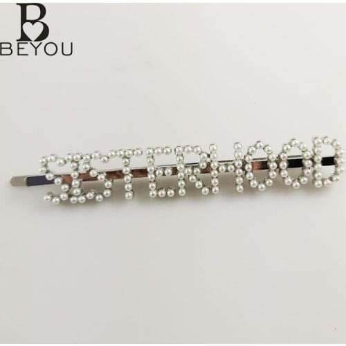 Drop Shipping Custom Pearl Sisterhood Hair Clips Fashion Hair Jewelries