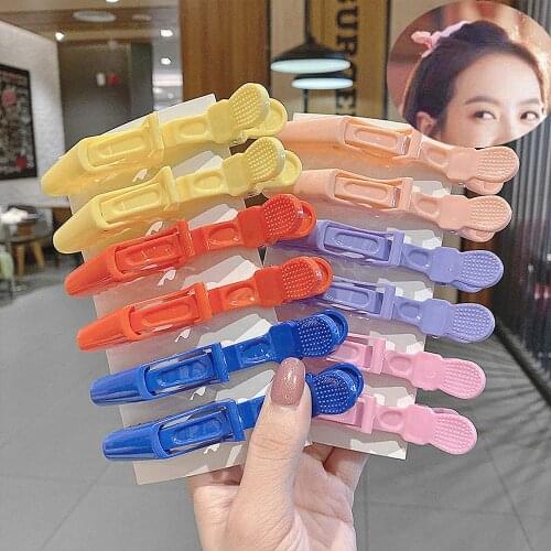 Star Same Style Multicolor Hairdressing Clamps Candy Colors Lengthen Alligator Hairpin Portable Fashion Styling Tools