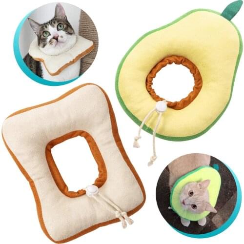 Adjustable Elizabeth Circle Cat Anti-bite Collar Anti-scratch Soft Headgear Cat Dog Pet Sterilization Shame Circle Cotton Collar