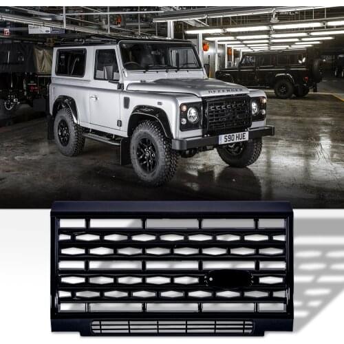 Truck part auto parts exterior accessories abs plastic black grill front bumper grill pirrilla fit for land rover defender