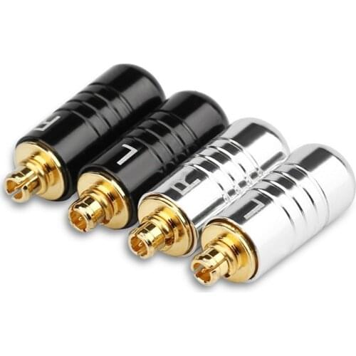 MMCX Pins Earphone Audio Connector DIY Custom Pin Headphone Plug Adapter For Se215 Se315 Se425 Se535 Se846 HIFI Plug Gold Plated