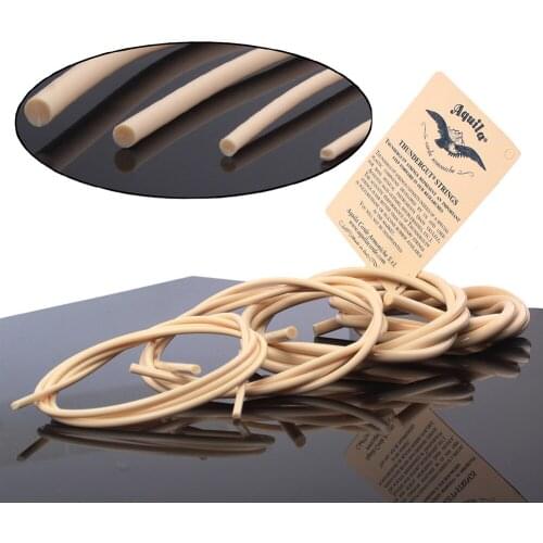 4pcs/ Set Ukulele Bass Ubass Strings Rubber Mateial Ubass Strings Ukulele Strings Bass Strings for Guitar Accessories