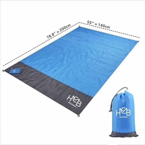 Waterproof Outdoor Portable Beachmat Camping Ground Moisture Proof Rug Door Mat Weaving Camping Outdoor Picnic Door Mat Carpet