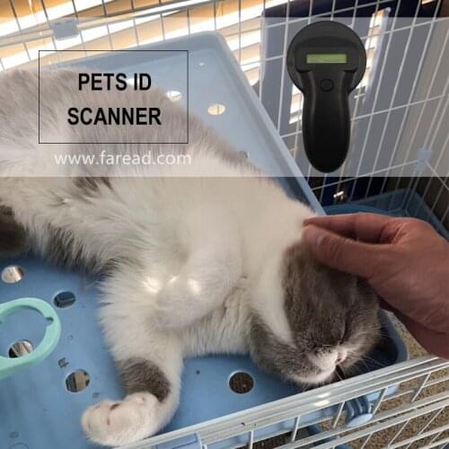 X5 Free Shipping 134.2KHz microchip scanner HDX FDX-B Animal RFID handheld EID electronic ear tag pet chip Reader