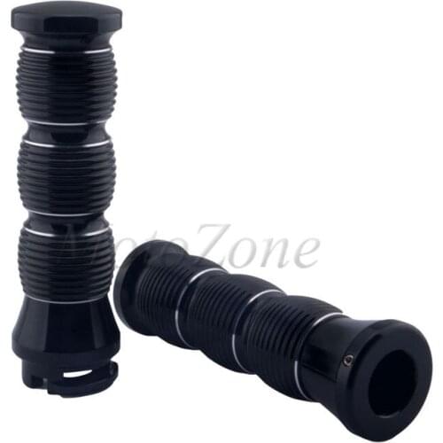 Motorcycle Parts Black CNC Cut Billet Aluminum Handlebar Hand Grips L&R For Indian Scout 2015 2016 2017 2018 2019