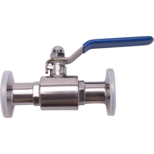 1Inch 25Mm 304 Stainless Steel Sanitary Ball Valve 1.5 Inch Tri Clamp Ferrule Type for Homebrew Diary Product