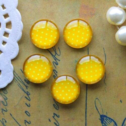 12mm 25mm 14mm 16mm 18mm 20mm Photo Glass Cabochons Round Cameo Set Handmade Settings Dot 05