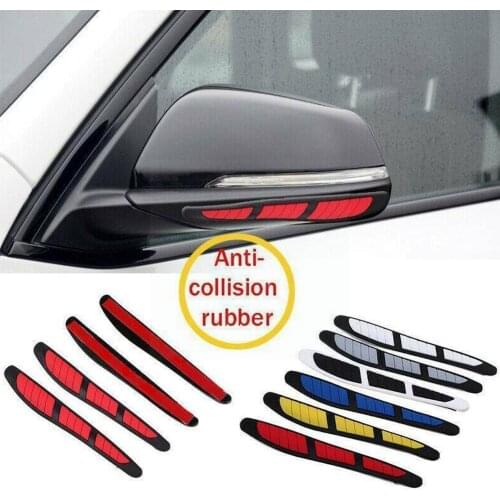 Hot 4PCS Car Side Door Edge Protector Protective Strip Sticker 3D Car Cover Emblem Scrape Guards Bumper Handle Guard Stylin N0H9