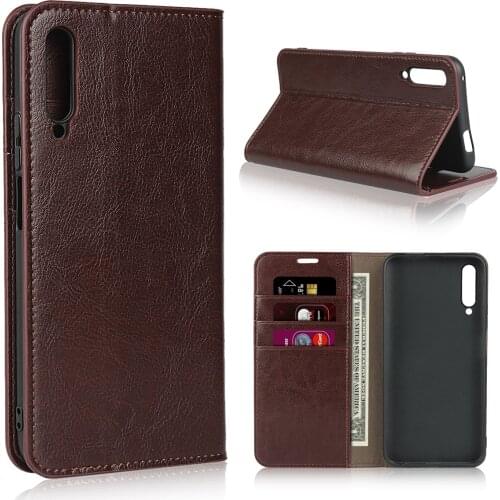 Huawei Y9s Case 6.59 inch 100% Natural Genuine Leather Skin Phone Case On For Huawei P Smart Pro 2019 Flip Wallet Book Cover