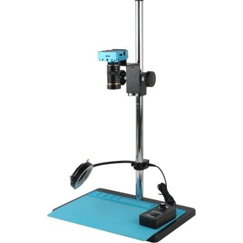 HD 2K 30MP 1080P HDMI Digital Industrial Lab Soldering Video Microscope Camera Big View High Working Distance