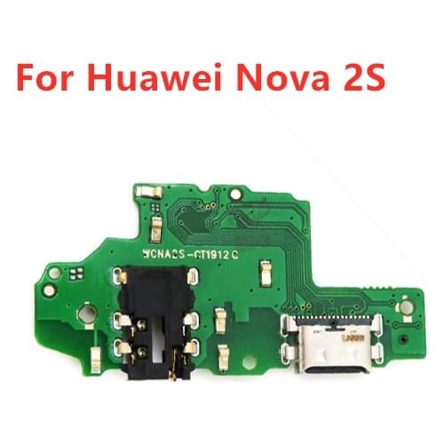For Huawei Nova 2S USB Charger Port Dock Connector PCB Board Ribbon Flex Cable Charging Port Component Replacement Spare P