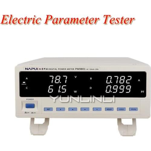 AC Electric Parameter Tester 3~600V Multifunction Tester For Voltage ,Current,Power, Frequency With Alarm System PM9801