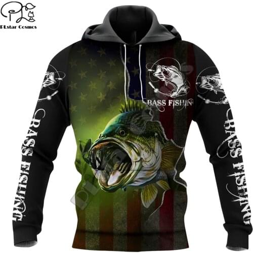 PLstar Cosmos Animal Newest Carp Bass Fishing Fisher Streetwear Long Sleeve Tracksuit 3DPrint Zip/Hoodies/Sweatshirts/Jacket A-1