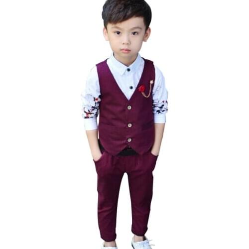 LUOBOBEIBEI Gray Suits For Boys China