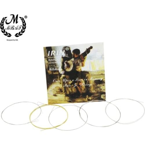 M MBAT 5Pcs/Set Banjo Strings Stainless Plated Steel Coated Copper Alloy Wound Musical Instrument Part Banjo Strings Accessories
