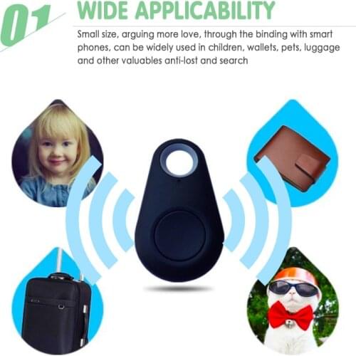 GSM GPS Mini Anti Lost Smart Tag Tracer Locator Pet Dog Child Compatible Keychain Key Finder Device Mobile Phone Lost Alarm