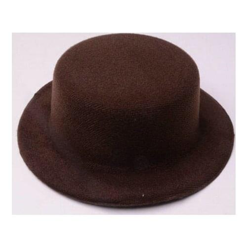 Mini 13.5cm Top Hat for Decor Hats Base Solid Cap DIY Craft Headpiece Home Desktop Decoration with hair clip