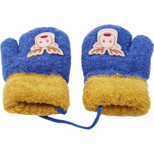 Fashion Children Clothing Cotton Flock GloveToddler Kids Cute Thicken Christmas Deer Girls Boys New Spring Autumn Winter Gloves