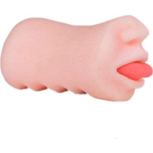 Male Masturbator Artificial Mouth Vagina Realistic Pussy Oral Sex Toy Adult Blowjob Erotic Toy for Men Drop Shipping